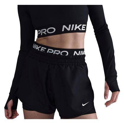 Nike 2in1 Γυναικείο Δερμάτινο Αθλητικό Σορτς Dri-Fit Μαύρο