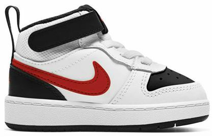 Nike Αθλητικά Παιδικά Παπούτσια Court Borough Mid 2 White / Black / University Red