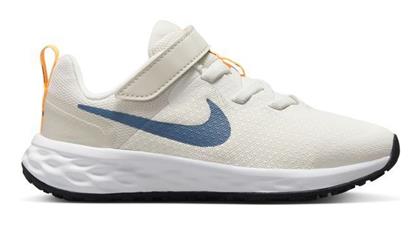 Nike Revolution 6 Αθλητικά Παιδικά Παπούτσια Running με Σκρατς Λευκά