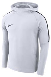 Nike Dry Academy 18 Ανδρικό Φούτερ με Κουκούλα και Τσέπες Λευκό