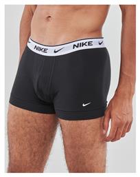 Nike Everyday Cotton Stretch Trunk 3 Pack Ανδρικά Μποξεράκια 3Pack Μαύρα