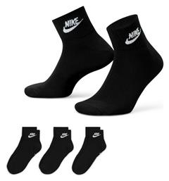 Nike Everyday Essential Αθλητικές Κάλτσες Μαύρες 3 Ζεύγη