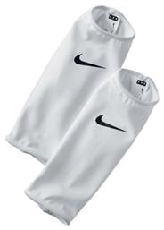 Nike Guard Lock Leg Sleeves για Επικαλαμίδες Ποδοσφαίρου Λευκά