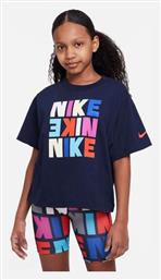 Nike Παιδικό T-shirt Navy Μπλε