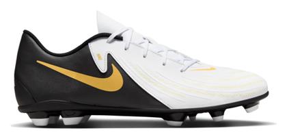 Nike Phantom GX 2 Club FG Χαμηλά Ποδοσφαιρικά Παπούτσια με Τάπες Λευκό / Metallic Gold Coin / Μαύρο