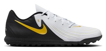 Nike Phantom GX II Club TF Χαμηλά Ποδοσφαιρικά Παπούτσια με Σχάρα Λευκό / Metallic Gold Coin / Μαύρο