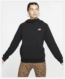 Nike Sportswear Essentials Γυναικείο Φούτερ με Κουκούλα Μαύρο