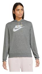 Nike Sportswear Gym Vintage Γυναικείο Φούτερ με Κουκούλα Γκρι