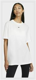 Nike Swoosh Αθλητικό Oversized Γυναικείο T-shirt Λευκό