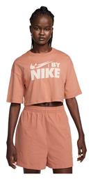 Nike Womens Γυναικείο Αθλητικό Crop T-shirt Terra Blush