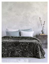 Nima Divina Κουβέρτα Βελουτέ Μονή 160x220εκ. Grey από το Designdrops