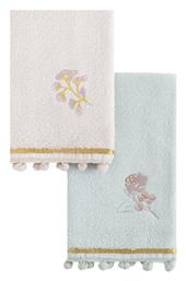 Nima Home Σετ Πετσέτες 2 X 30x50 Floral Ροζ Γαλάζιο