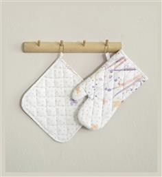 Nima Laurel Γάντι Κουζίνας Υφασμάτινο Λευκό 2τμχ