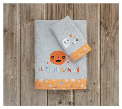 Nima Σετ Βρεφικές Πετσέτες 2τμχ Happy Halloween Γκρι