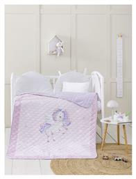 Nima Βρεφικό Κουβερλί Microfiber Ροζ 120x170cm