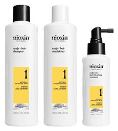 Nioxin Promo Scalp & Hair System 1 Φυσικά Μαλλιά Ελαφριά Αραίωση Shampoo 300ml & Conditioner 300ml & Treatment Serum 100ml