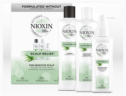 Nioxin Scalp Relief Kit Σετ Θεραπείας Μαλλιών με Σαμπουάν 3τμχ από το Pharm24