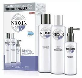 Nioxin System 5 Loyalty Kit Σετ Θεραπείας Μαλλιών με Σαμπουάν 3τμχ