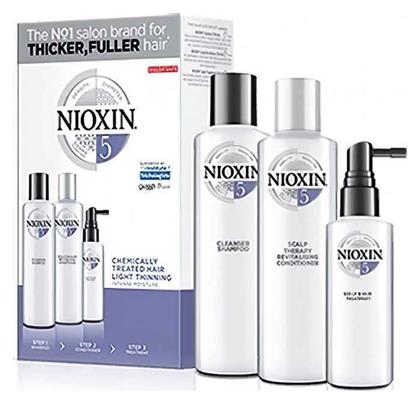 Nioxin System 5 Trial Kit Σετ Θεραπείας Μαλλιών με Σαμπουάν 3τμχ