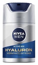 Nivea Active Age Active Age 24ωρη Ανδρική Κρέμα Προσώπου Ημέρας με SPF15 για Ενυδάτωση & Ατέλειες με Υαλουρονικό Οξύ 50ml από το Pharm24