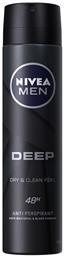 Nivea Men Deep Dry & Clean Feel Anti-perspirant Αποσμητικό 48h σε Spray 150ml