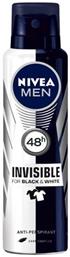 Nivea Men Invisible for Black & White Anti-perspirant Αποσμητικό 48h σε Spray 150ml από το Pharm24