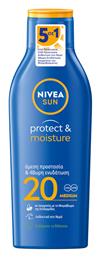 Nivea Protect & Moisture Αδιάβροχη Αντηλιακή Κρέμα για το Σώμα SPF20 200ml