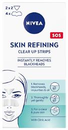 Nivea Skin Refining Clear Up Strips Μάσκα Προσώπου για Καθαρισμό 6τμχ