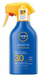 Nivea Sun Moisturising Trigger Αδιάβροχη Αντηλιακή Λοσιόν για το Σώμα SPF30 σε Spray 270ml