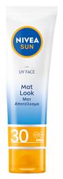 Nivea Sun UV Cream Mat Look Αδιάβροχη Αντηλιακή Κρέμα Προσώπου SPF30 50ml από το Pharm24