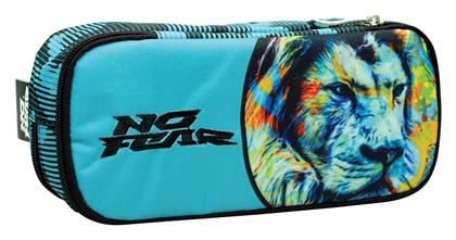 No Fear Fluo Lion Κασετίνα Βαρελάκι Γαλάζια