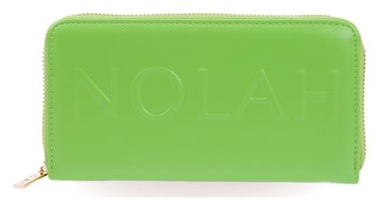 Nolah Neon Μεγάλο Γυναικείο Πορτοφόλι Light Green