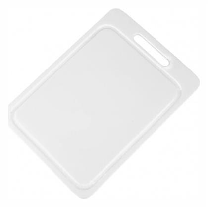 Novatex Πλάκα Κοπής Πολυαιθυλενίου Λευκή 27x16x1cm