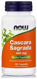 Now Foods Cascara Sagrada 450mg 100 κάψουλες από το Pharm24