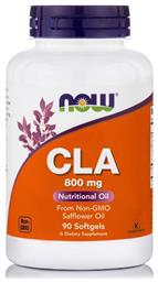 Now Foods CLA Συμπλήρωμα Διατροφής 800mg 90 μαλακές κάψουλες