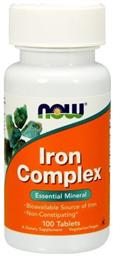 Now Foods Iron Complex 100 ταμπλέτες από το Pharm24