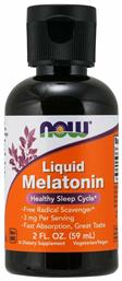 Now Foods Melatonin 3 mg Liquid Συμπλήρωμα για τον Ύπνο 59ml από το Pharm24