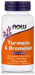 Now Foods Turmeric & Bromelain 90 φυτικές κάψουλες από το Pharm24