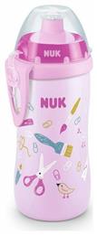 Nuk Εκπαιδευτικό Μπιμπερό Junior Cup Καπάκι Push Pull 36m+ Ροζ 300ml 300ml από το Designdrops