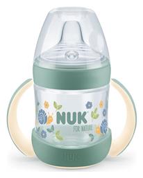 Nuk Nature Εκπαιδευτικό Μπιμπερό Πλαστικό με Λαβές Πράσινο 6m+ 150ml από το Designdrops