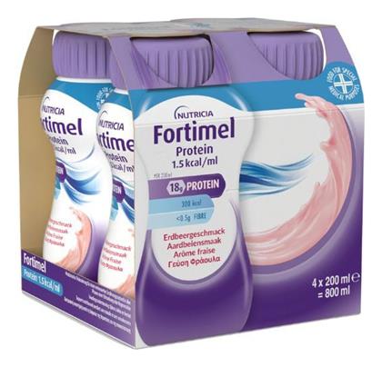 Nutricia Fortimel Protein 1.5kcal 4 x 200ml Φράουλα