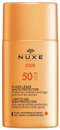 Nuxe Sun Αδιάβροχη Αντηλιακή Κρέμα Προσώπου SPF50 50ml από το Pharm24