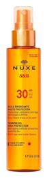 Nuxe Sun Tanning Oil Αδιάβροχο Αντηλιακό Λάδι Προσώπου και Σώματος SPF30 σε Spray 150ml από το Pharm24