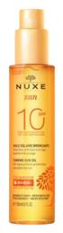 Nuxe Sun Tanning Oil SPF10 Αντηλιακό Λάδι