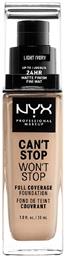 Nyx Professional Makeup Can't Stop Won't Stop Liquid Make Up 04 Light ivory 30ml