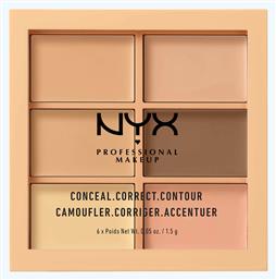 Nyx Professional Makeup Conceal. Correct. Contour Concealer Palette Light 1.5gr από το Plus4u