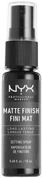 Nyx Professional Makeup Matte Finish Setting Spray Mini 180ml από το Galerie De Beaute