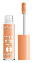 Nyx Professional Makeup This Is Milky Lip Gloss 18 Salted Caramel Shake 4ml