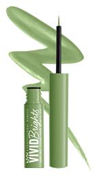 Nyx Professional Makeup Vivid Brights Πινέλο Eye Liner 02 Chosted Green 2ml