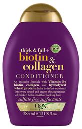 OGX Thick & Full + Biotin & Collagen Conditioner Όγκου για Όλους τους Τύπους Μαλλιών 385ml από το Pharm24